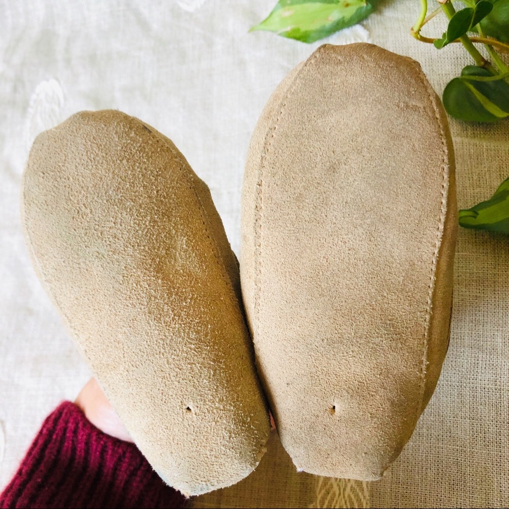Fleece Lined Suede Moccasins - Picture 3 of 6